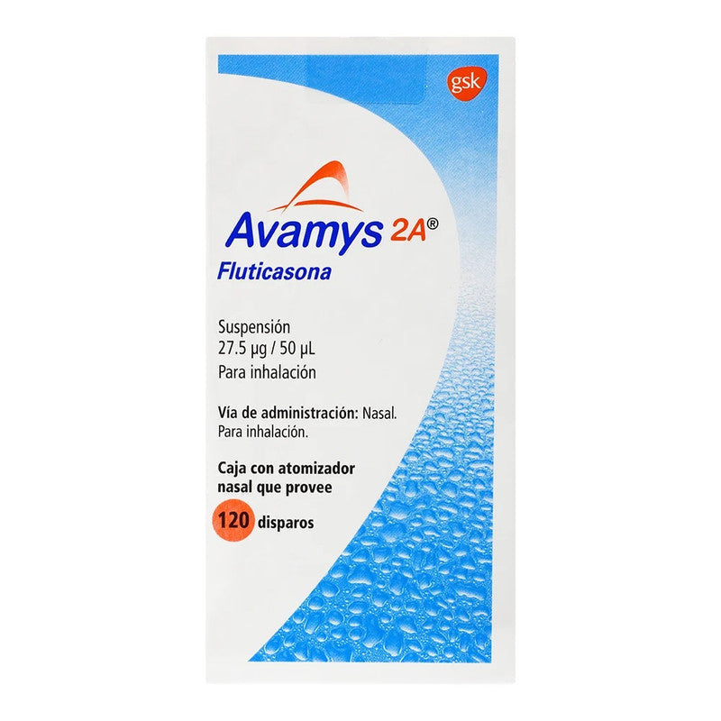 AVAMYS 2A SUSP NASAL 27.5 MCG C/ATOMIZADOR C/120 DISPAROS