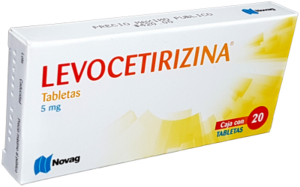 LEVOCETIRIZINA 5 MG C/20 TABS