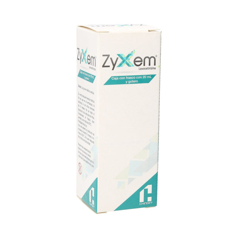 ZYXEM SOL 5 MG FCO C/20 ML Y GOTERO