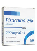 PISACAINA INY 2% C/10 AMP 10 ML