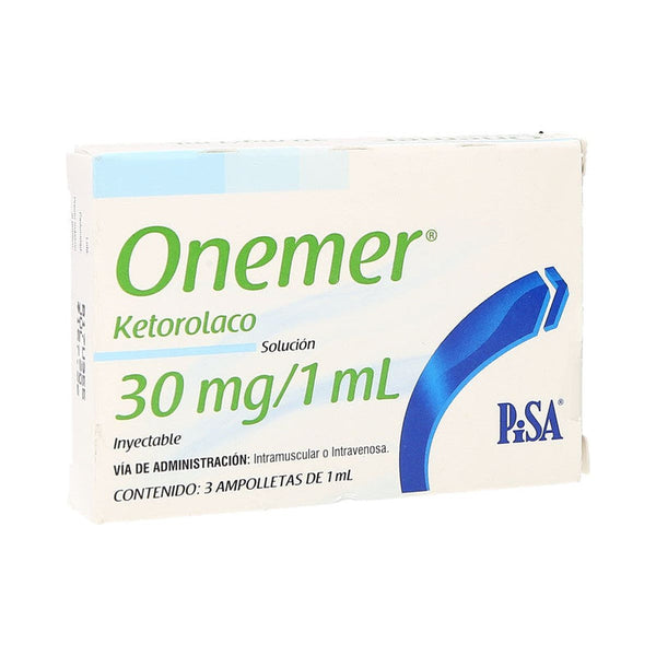 ONEMER INY 30 MG C/3 AMP 1 ML