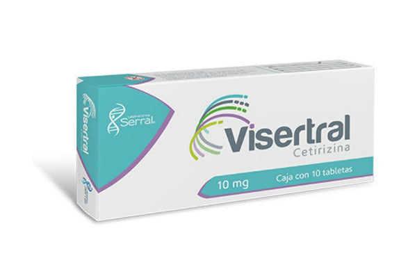 VISERTRAL 10 MG C/10 TABS