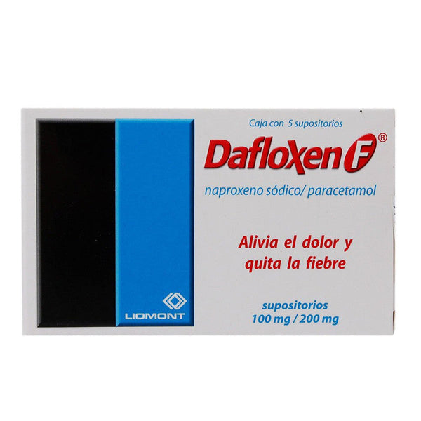 DAFLOXEN F 100/200 MG C/5 SUPOS