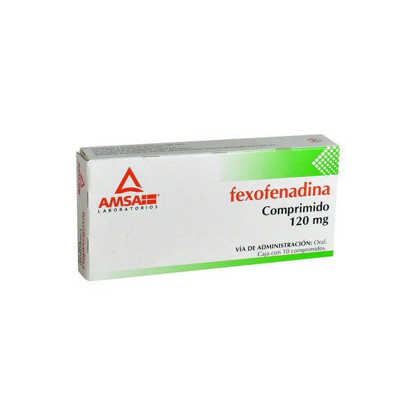 FEXOFENADINA 120 MG C/10 COMPR