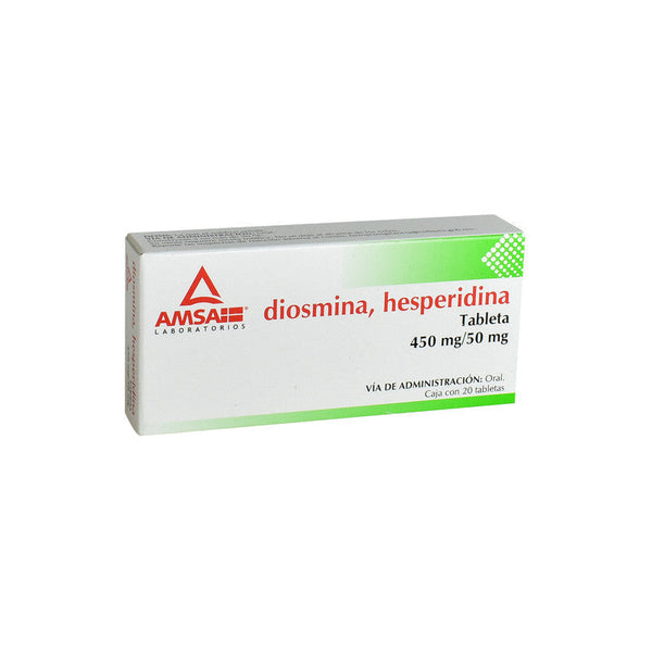 DIOSMINA, HESPERIDINA 450/50 MG C/20 TABS