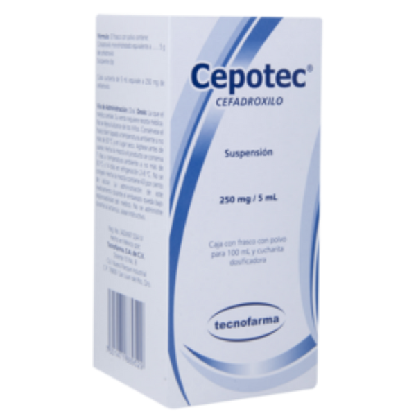 CEPOTEC SUSP 250 MG FCO C/PVO P/100 ML