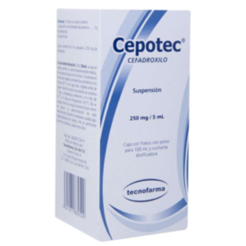 CEPOTEC SUSP 250 MG FCO C/PVO P/100 ML