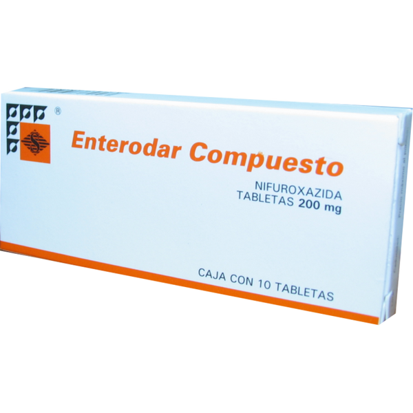 ENTERODAR COMP 200 MG C/10 TABS