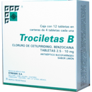 TROCILETAS B 2.5/10 MG C/12 TABS SABOR LIMON