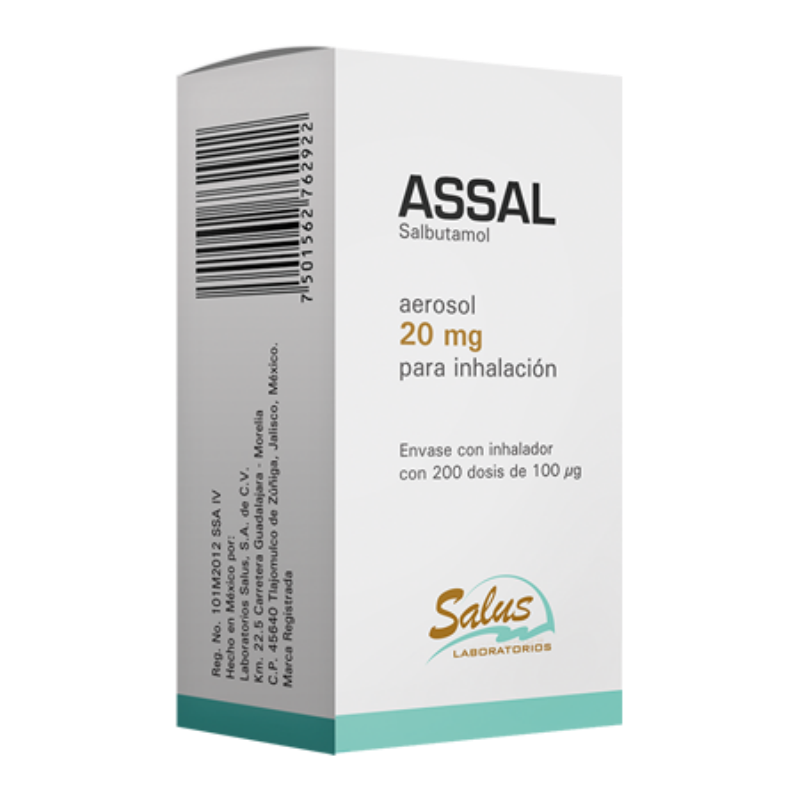 SALBUTAMOL AEROSOL 100 MCG ENV C/DISP INHALADOR C/200 DOSIS