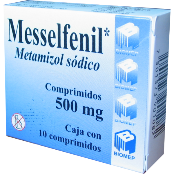 MESSELFENIL 500 MG C/10 COMPR