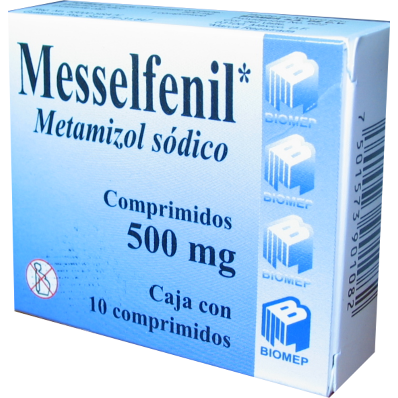 MESSELFENIL 500 MG C/10 COMPR