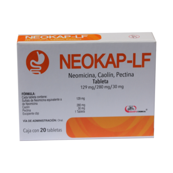 NEOKAP-LF 129/280/30 MG C/20 TABS