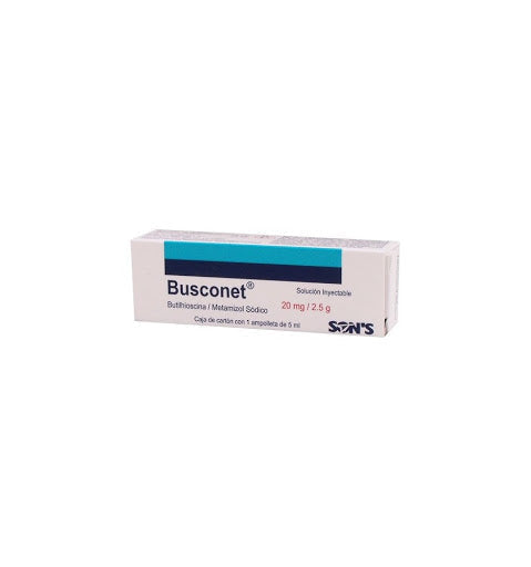 BUSCONET INY 20/2.5 MG C/1 AMP 5 ML