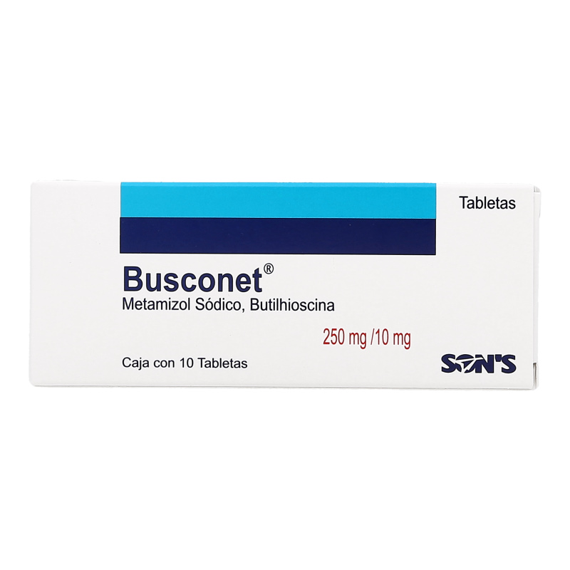 BUSCONET 10/250 MG C/10 TABS