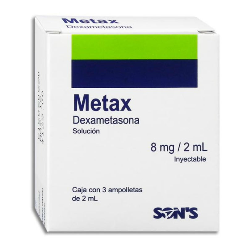 METAX INY 8 MG C/3 AMP 2 ML