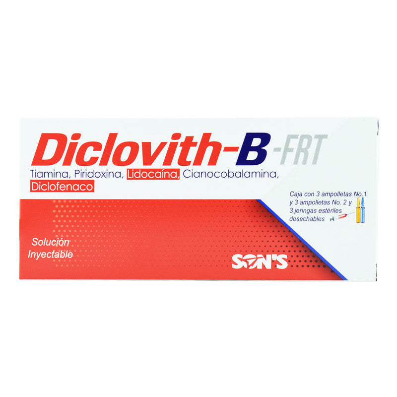 DICLOVITH-B FORTE INY 3 AMP 1 ML Y 3 AMP 2 ML