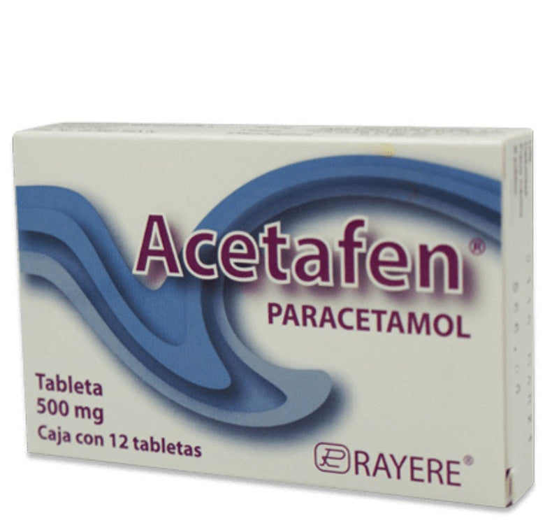 ACETAFEN 500 MG C/12 TABS