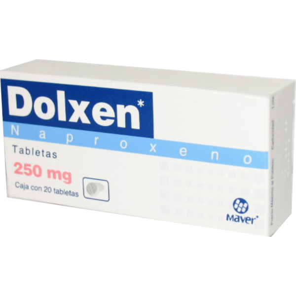 DOLXEN 250 MG C/20 TABS