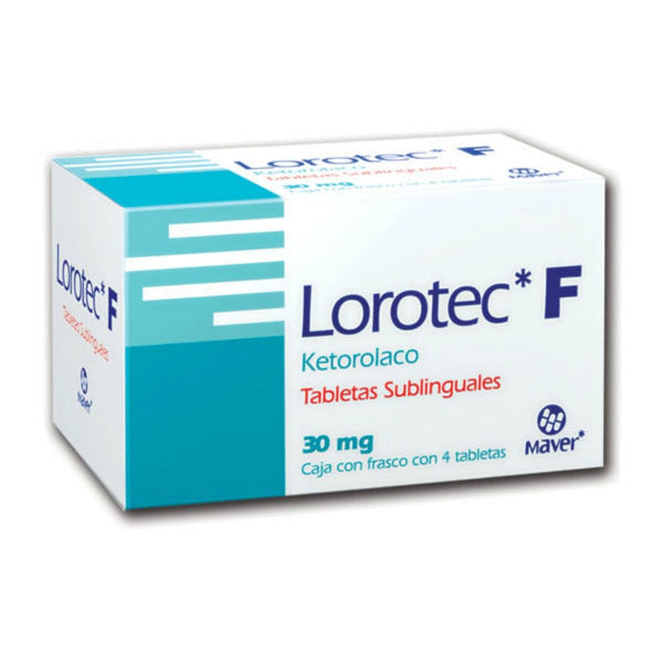 LOROTEC F SUBLING 30 MG C/4 TABS