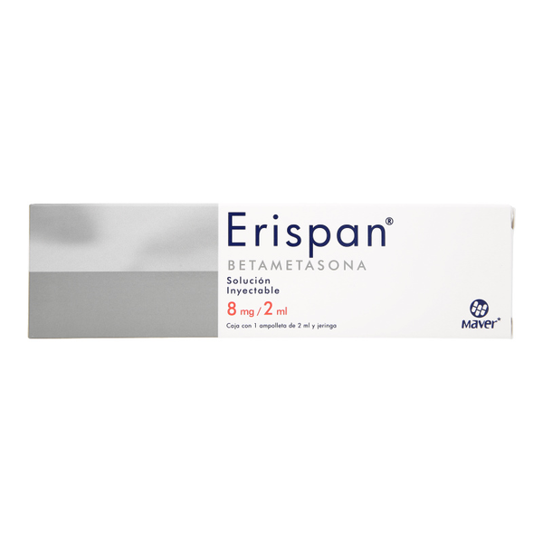 ERISPAN INY 8 MG C/1 AMP 2 ML Y JERINGA