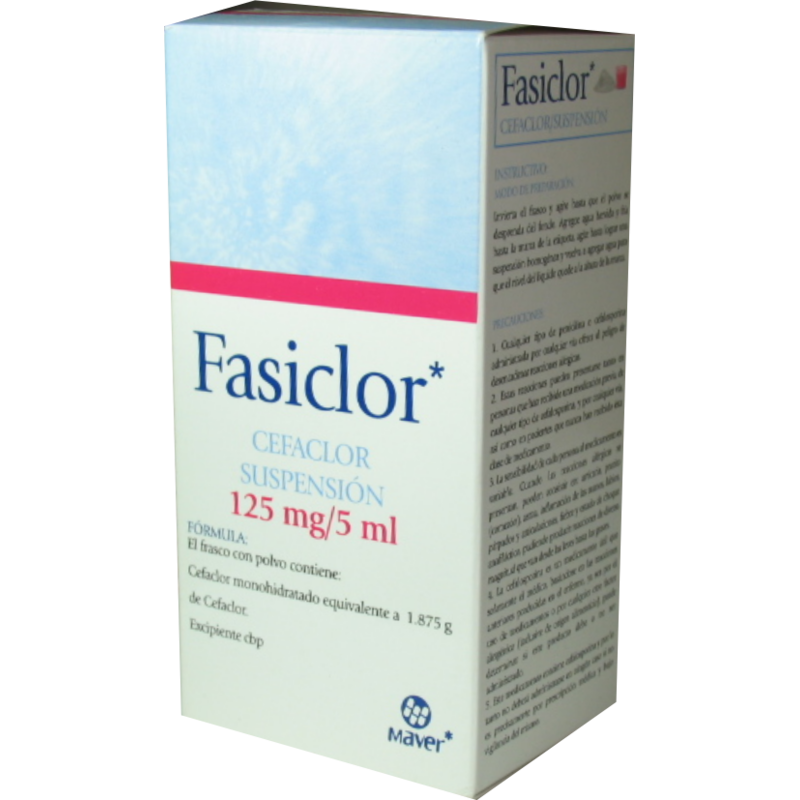 FASICLOR SUSP 125 MG FCO C/PVO P/75 ML