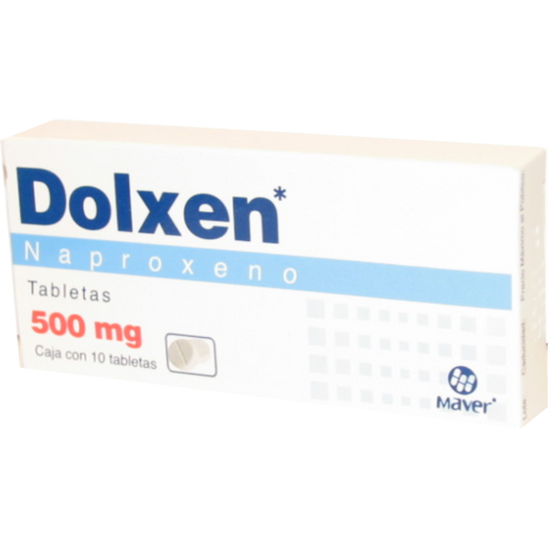 DOLXEN 500 MG C/10 TABS