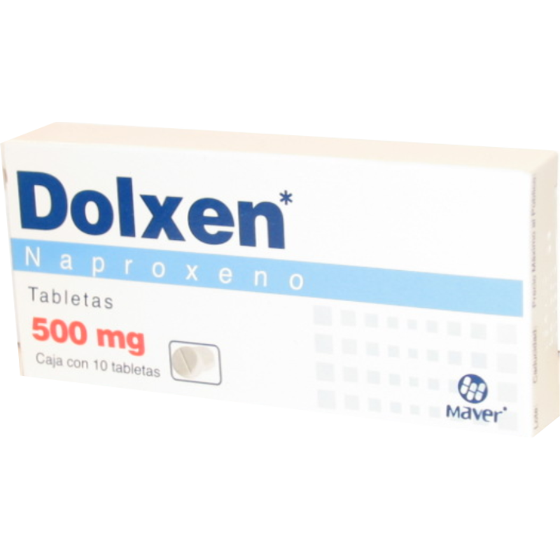 DOLXEN 500 MG C/10 TABS