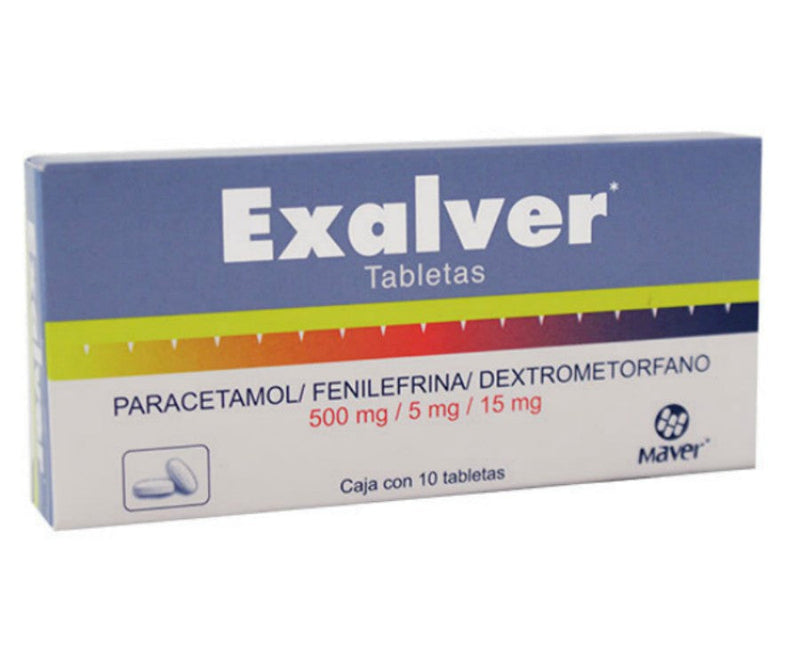 EXALVER 500/5/15 MG C/10 TABS