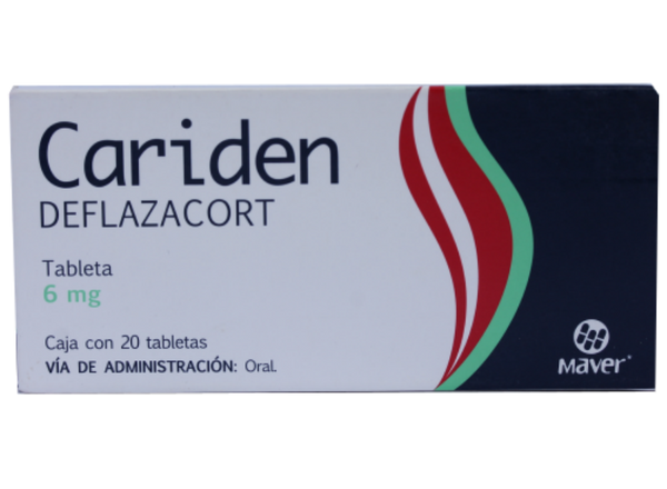 CARIDEN 6 MG C/20 TABS