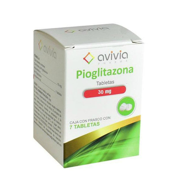 PIOGLITAZONA 30 MG FCO C/7 TABS