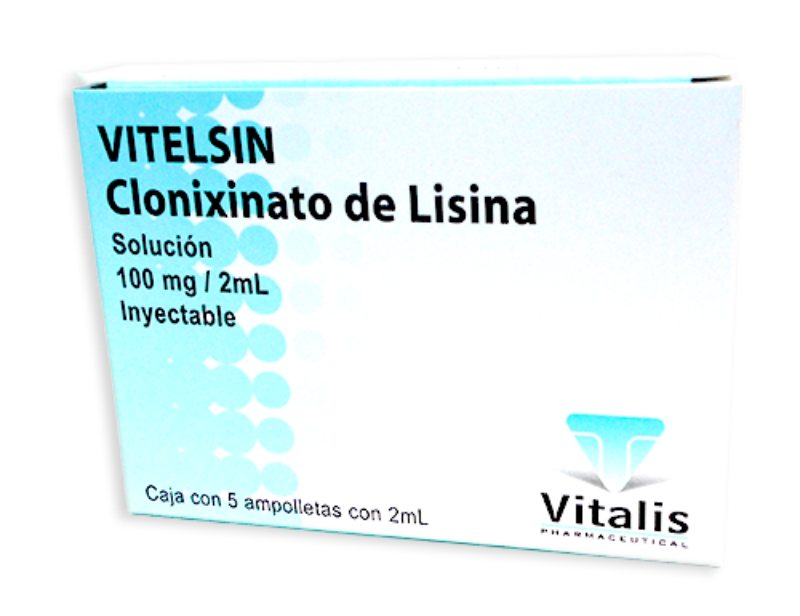 CLONIXINATO DE LISINA SOL INY 100 MG C/5 AMP 2 ML