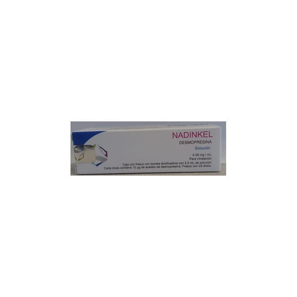 NADINKEL SOL NASAL 89 MCG FCO C/BOMBA DOSIF 2.5 ML (DESMOPRESINA)