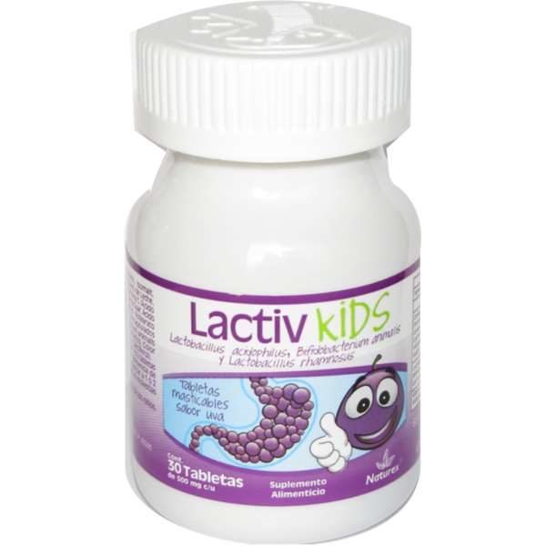 LACTIV KIDS SABOR UVA C/30 TABS MASTICABLES