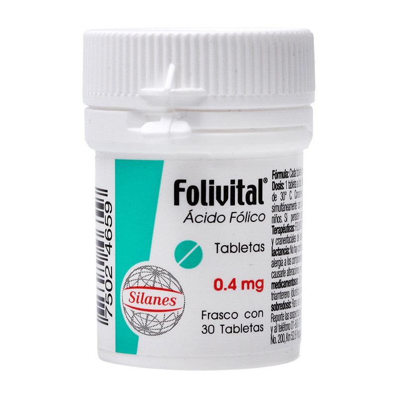 FOLIVITAL 400 MCG C/30 TABS