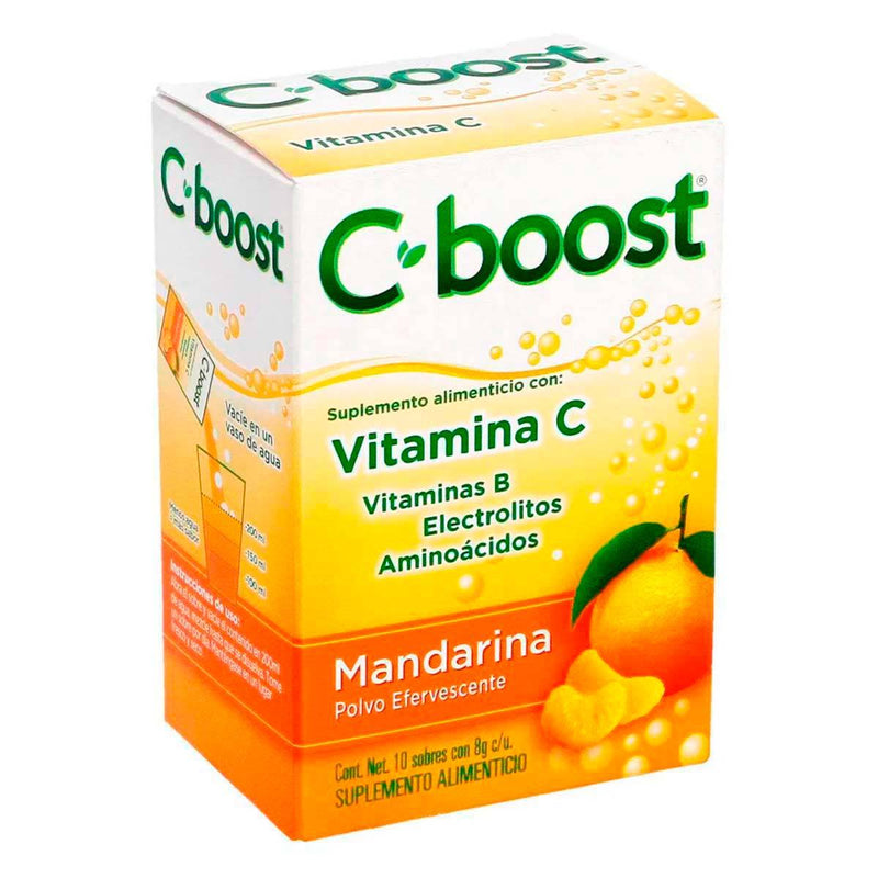 C BOOST PVO C/10 SOBRES 8GR MANDARINA