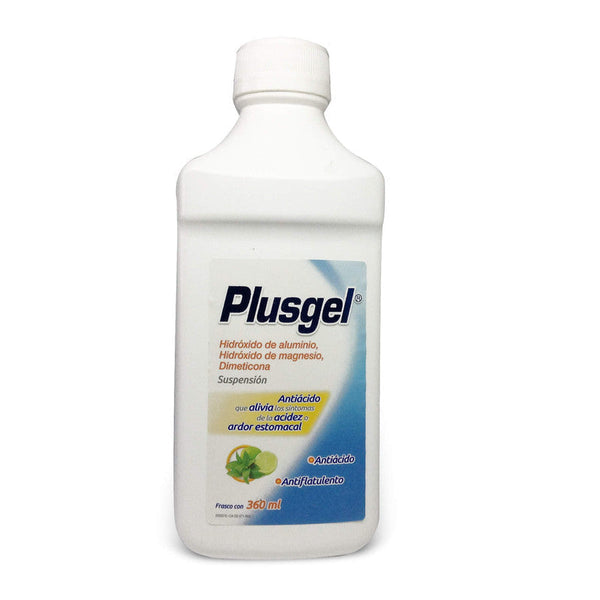 PLUSGEL SUSP FCO C/360 ML MENTA-LIMON