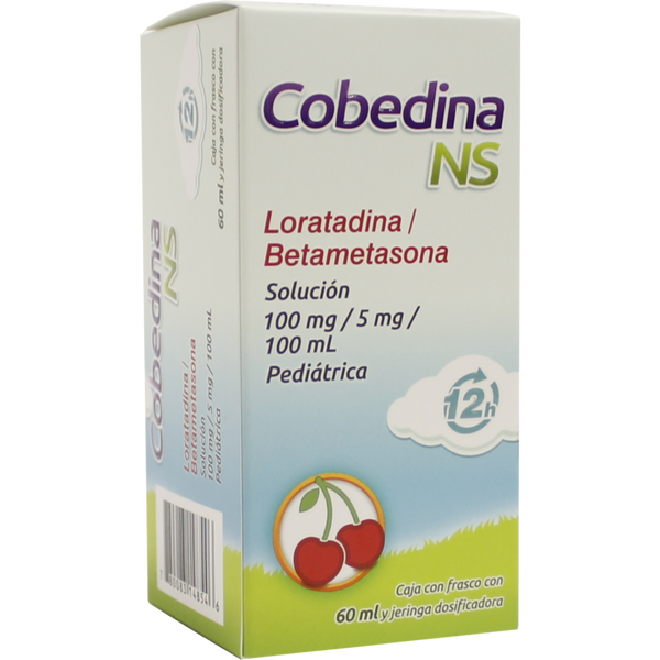 COBEDINA NS SOL PEDIATRICA 100/5 MG FCO C/60 ML