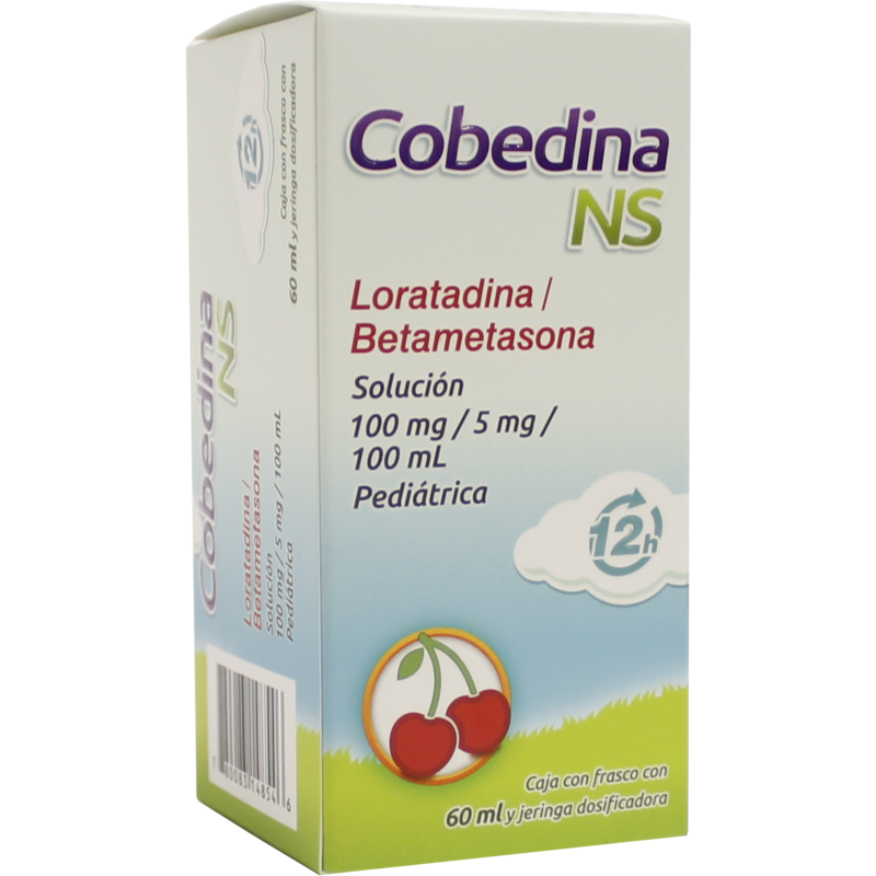 COBEDINA NS SOL PEDIATRICA 100/5 MG FCO C/60 ML