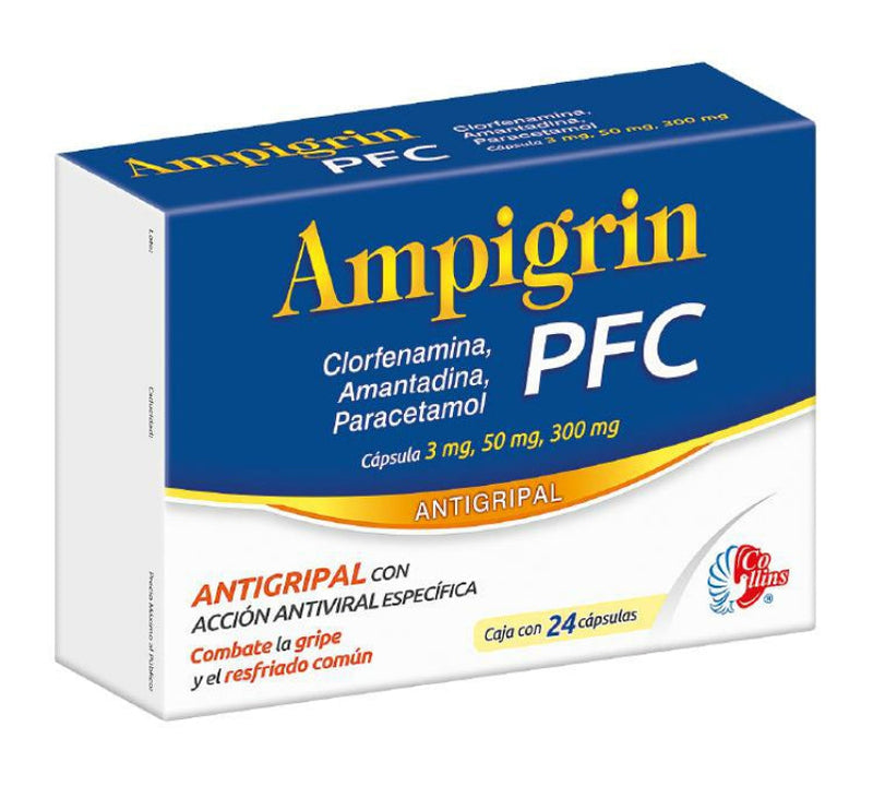 AMPIGRIN PFC 3/50/300 MG C/24 CAPS